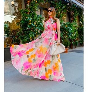 Eliza j floral maxi dress